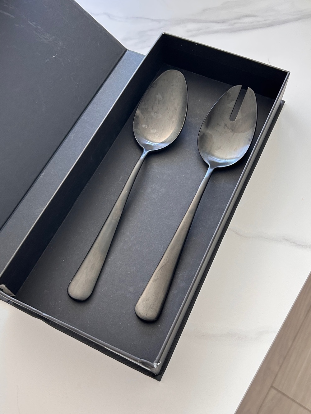 Matte Black Fable Serving Spoons